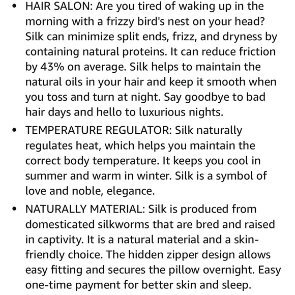 Silver grey standards silk pillow case - Picture 8 of 8